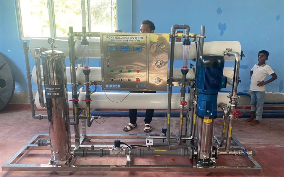 Sri Lanka · 56 t/h RO water treatment system