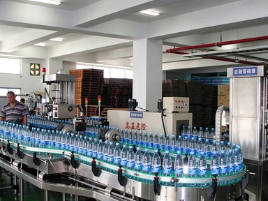 Bottled water production lines